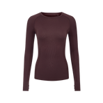 Lemieux - Baselayer manches longues femme Britney sans coutures damson | - Ohlala