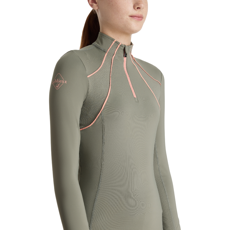 Lemieux - Young Rider Mia children's mesh baselayer rosemary | - Ohlala