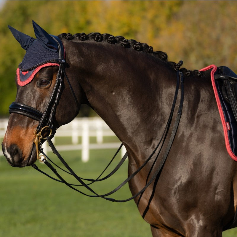 Lemieux - Fly mask for horses Loire marine/ cranberry 
