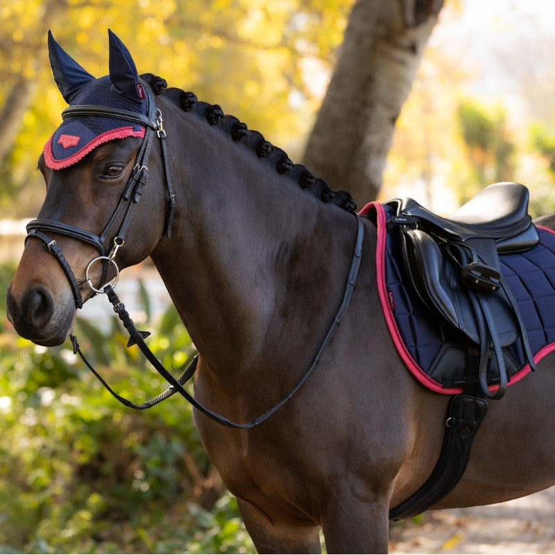 Lemieux - Fly mask for horses Loire marine/ cranberry 
