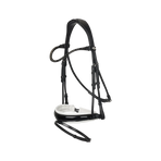Lemieux - Kudos Patent Dressage Bridle Black/White | - Ohlala