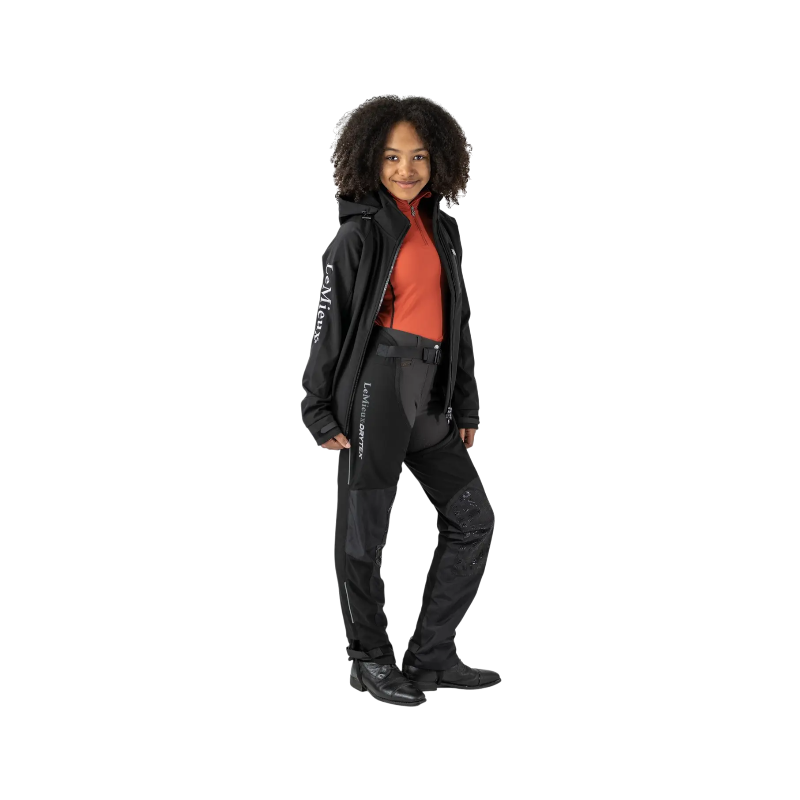 Lemieux - Chaps longues imperméables junior Drytex Stormwear noir