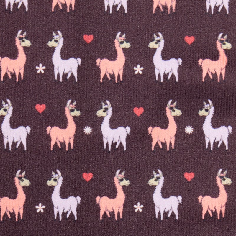 Lemieux - Equestrian Socks Footsie Llamas damson 