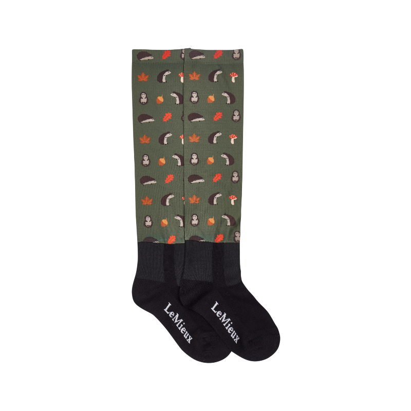 Lemieux - Footsie riding socks hedgehogs 