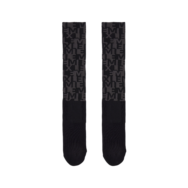 Lemieux - Footsie equestrian socks AOP logo navy 