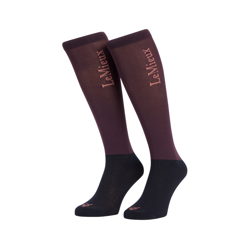 Lemieux - Damson riding socks (x2) 