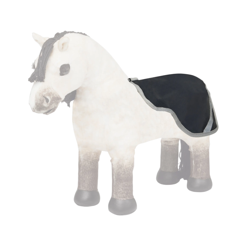 Lemieux - Couvre-reins pour Toy Pony marine/ gris