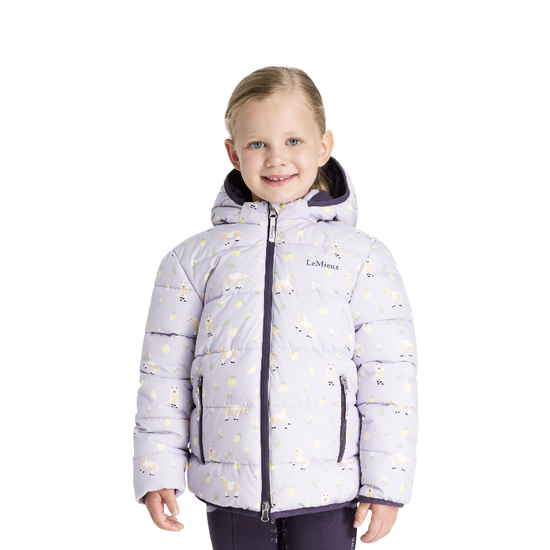 Lemieux - Kids down jacket Mini printed Lilo lilac 
