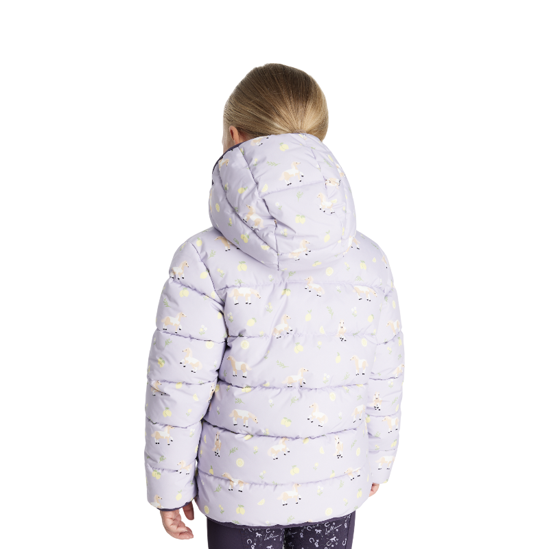 Lemieux - Kids down jacket Mini printed Lilo lilac 