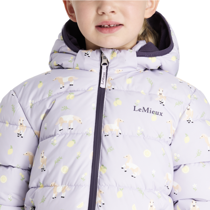 Lemieux - Kids down jacket Mini printed Lilo lilac 