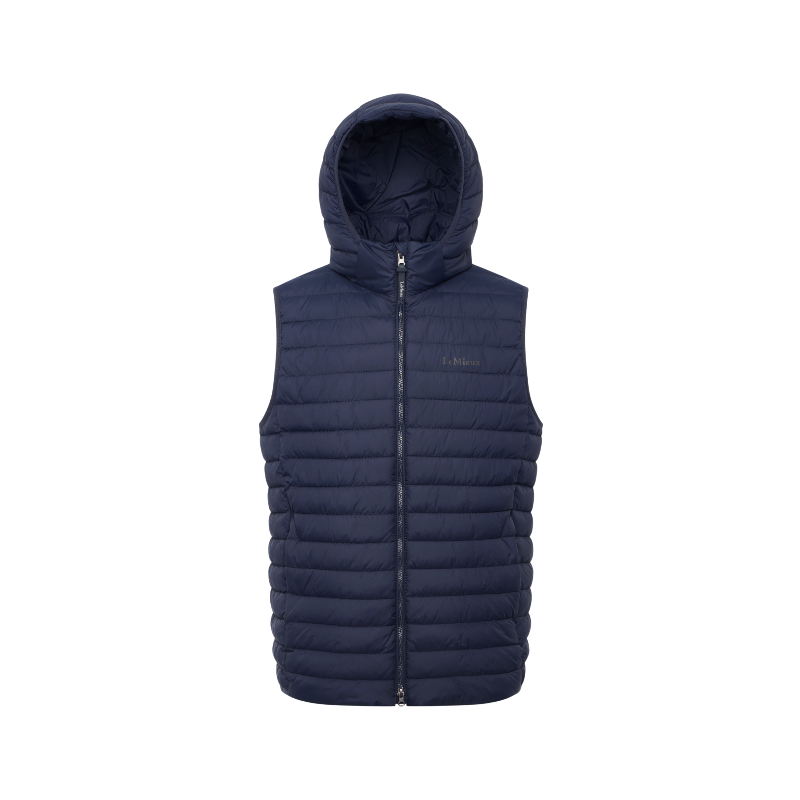 Lemieux - Men's navy hooded sleeveless down jacket 