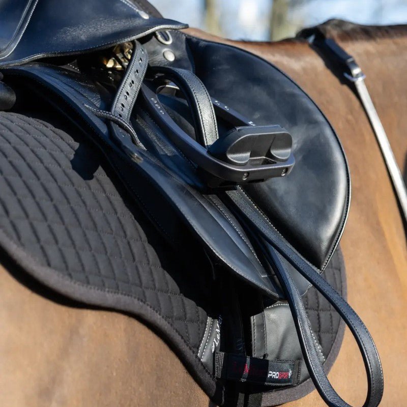 Lemieux - Arika Black Leather Stirrup Leathers | - Ohlala