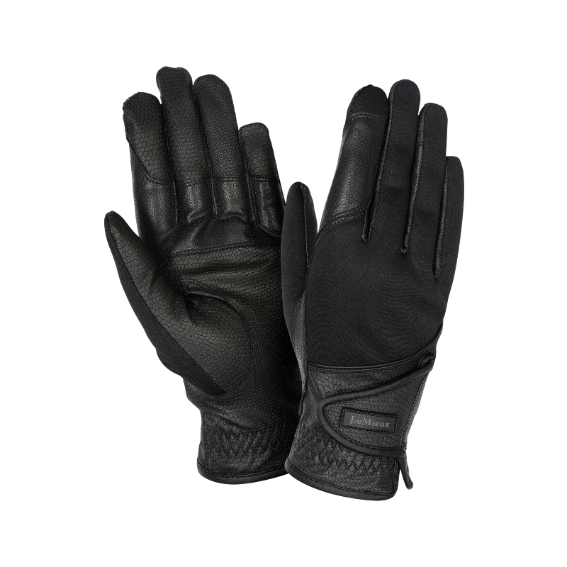 Lemieux - Hybrid riding gloves black | - Ohlala