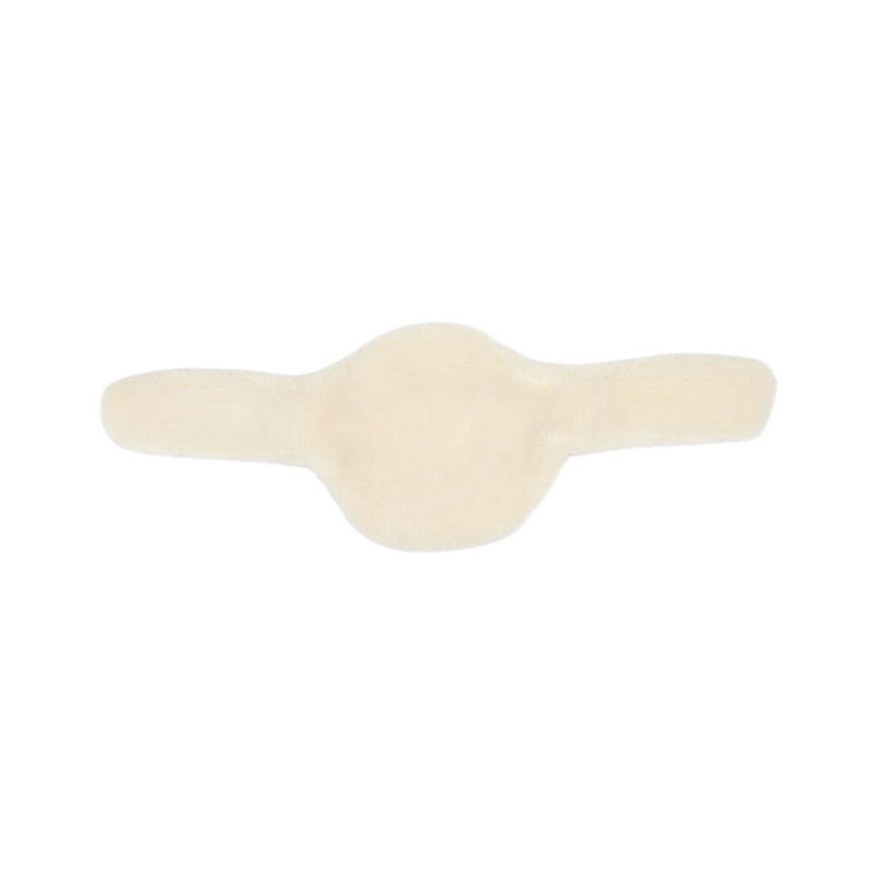 Lemieux - Housse de sangle à bavette longue Anatomic en laine mérinos+ naturel