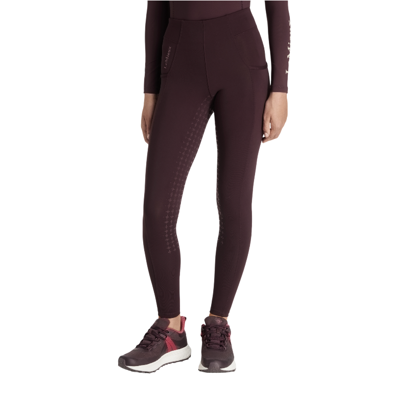 Lemieux - Pull-on riding leggings for girls Young Rider Orla damson 