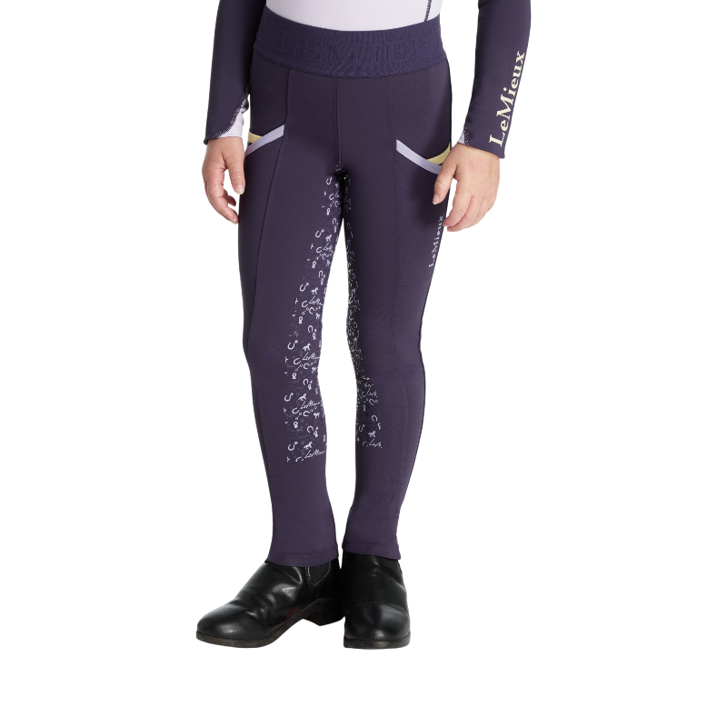 Lemieux - Children's Pull-on Equestrian Leggings Mini Juniper 