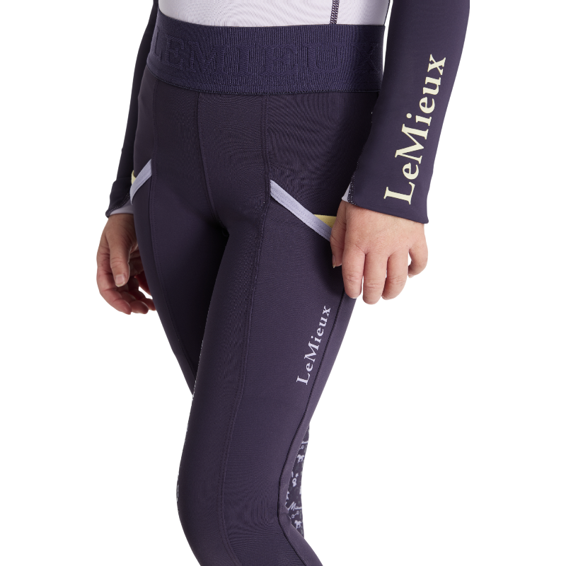 Lemieux - Children's Pull-on Equestrian Leggings Mini Juniper 