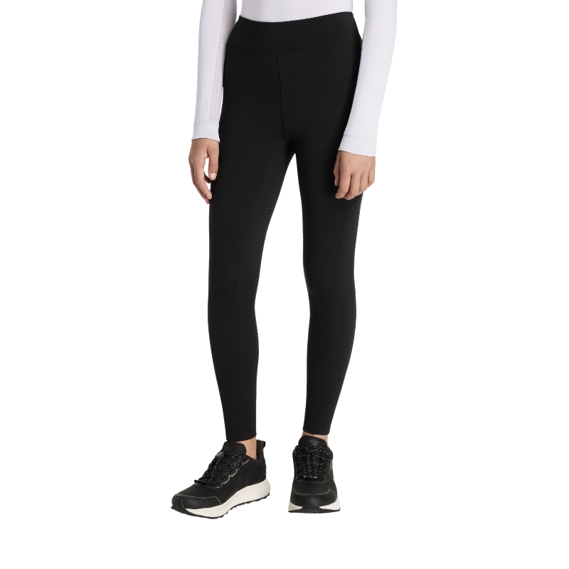 Lemieux - Pull-on geborstelde rijlegging voor meisjes Young Rider Nell zwart | - Ohlala