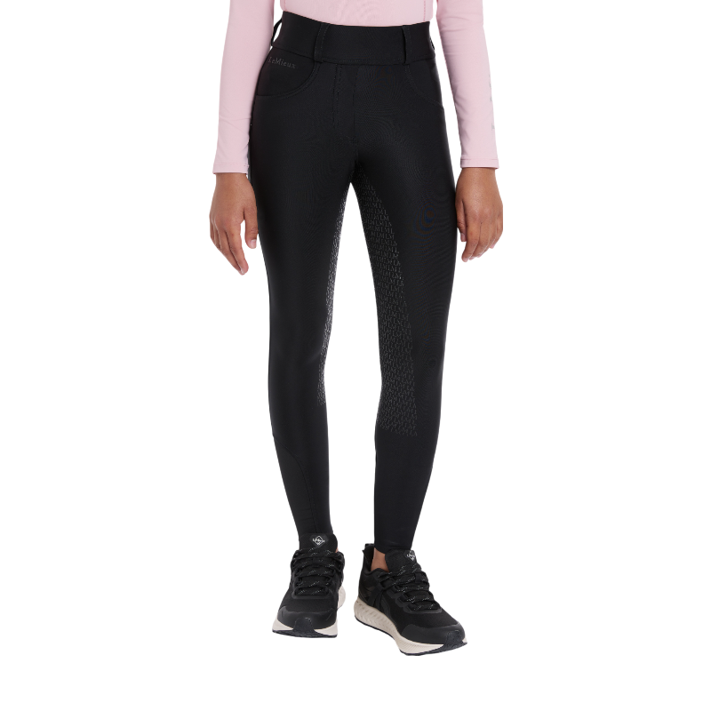 Lemieux - Black girls' riding leggings Remi Young Rider 