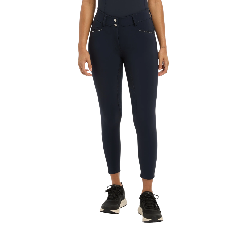 Lemieux - Pantalon d'équitation femme assise en suédine Victoria marine
