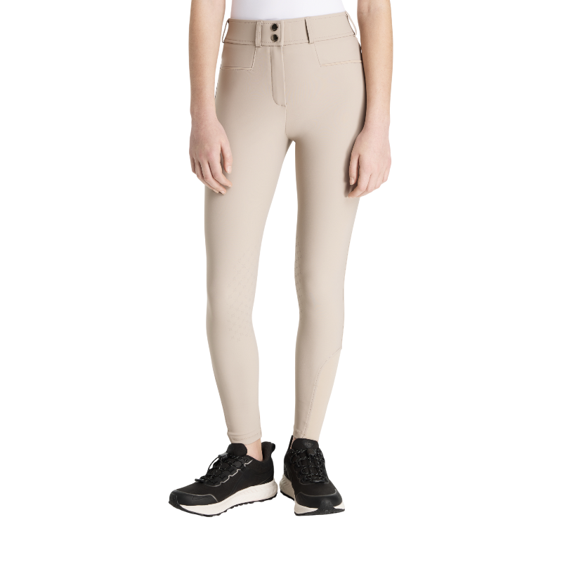 Lemieux - Girl's riding pants with knee grip Young Rider Izzy Almond 