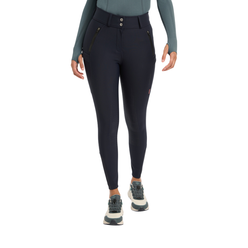 Lemieux - Pantalon d'équitation imperméable femme DryTex Full Grip marine