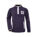 Lemieux - Kinder fleece met drukknopen Mini Mae juniper | - Ohlala