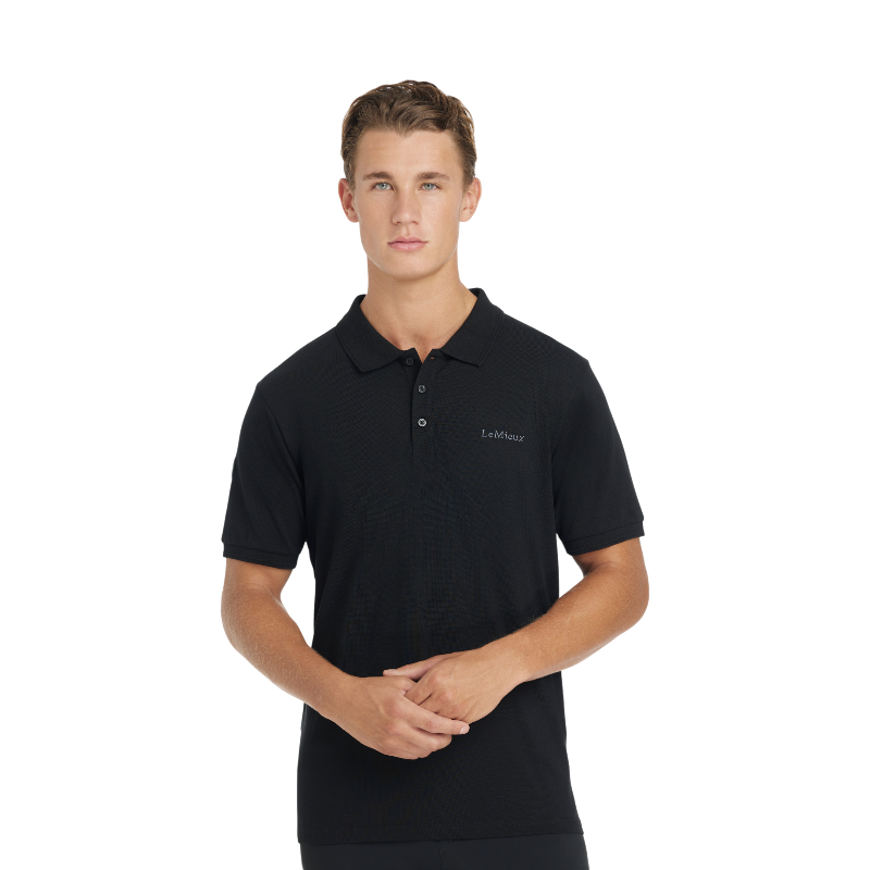 Lemieux - Classic black men's polo 