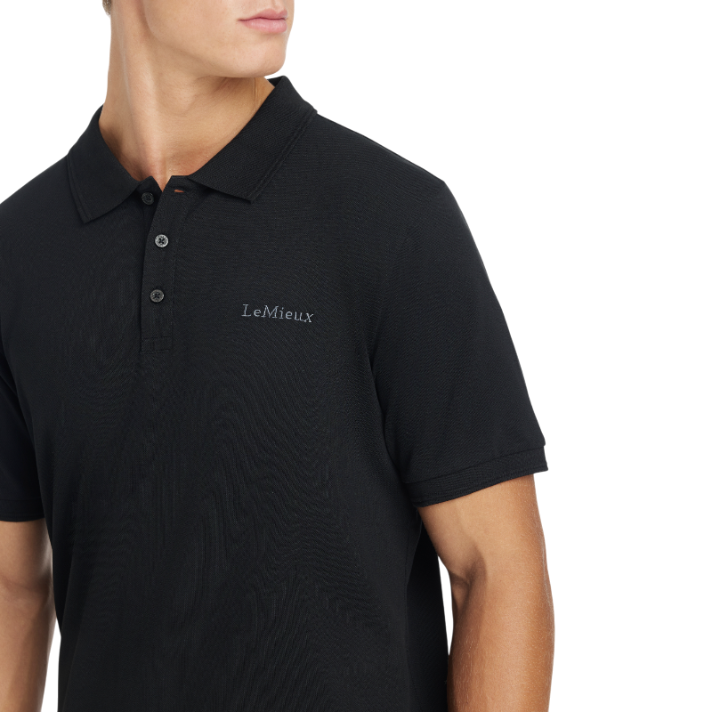 Lemieux - Classic black men's polo 