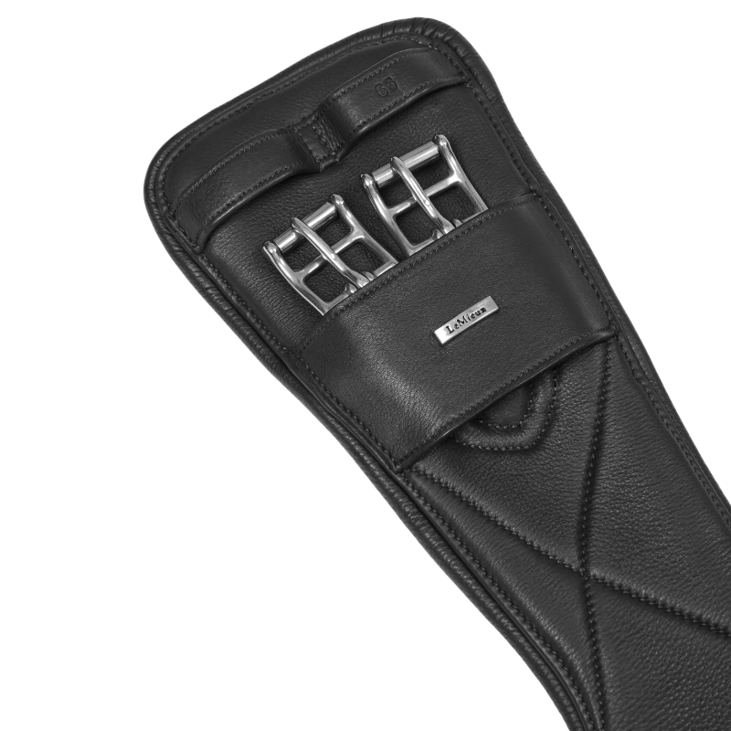 Lemieux - Sangle courte de dressage cuir Arika noir | - Ohlala
