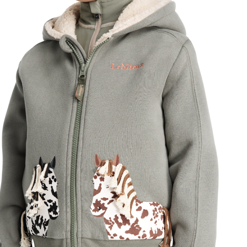Lemieux - Kids zip-up hoodie Pony Mini Charlie rosemary 