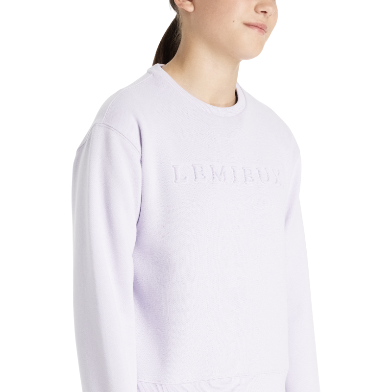 Lemieux - Round neck sweatshirt for kids Young Rider Carmen lilac 