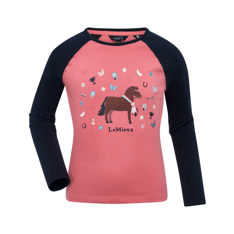 Lemieux - Long sleeve children's T-shirt Chancer Mini Jamie cranberry 