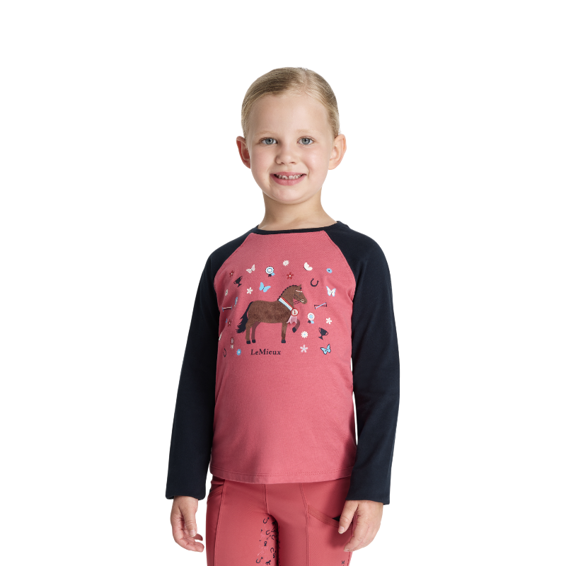 Lemieux - Long sleeve children's T-shirt Chancer Mini Jamie cranberry 