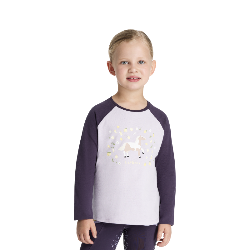 Lemieux - Long sleeve children's T-shirt Lemon Mini Jamie lilac 