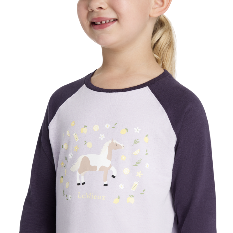 Lemieux - Long sleeve children's T-shirt Lemon Mini Jamie lilac 