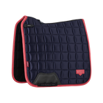 Lemieux - Square Loire Classic dressage pad navy/ cranberry | - Ohlala
