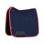 Lemieux - Square Suede Dressage Pad Navy/Cranberry | - Ohlala