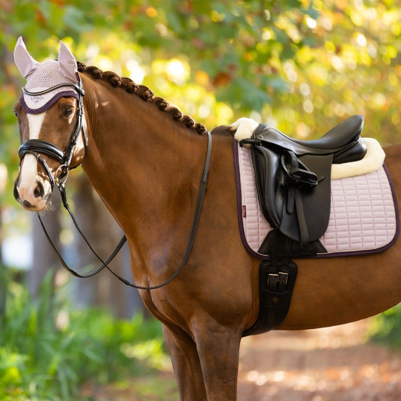 Lemieux - Square dressage pad suedine merinos+ lilac | - Ohlala