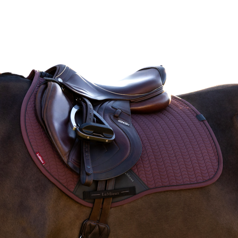 Lemieux - Tapis de selle Square Essence damson | - Ohlala