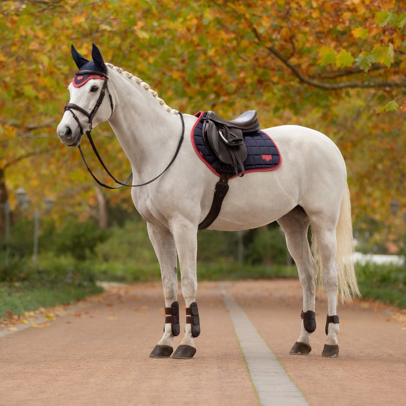 Lemieux - saddle pad Square Loire Classic marine/ cranberry 