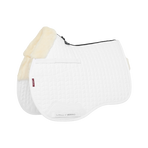 Lemieux - Tapis de selle Square Mixte Merino + blanc/ naturel | - Ohlala