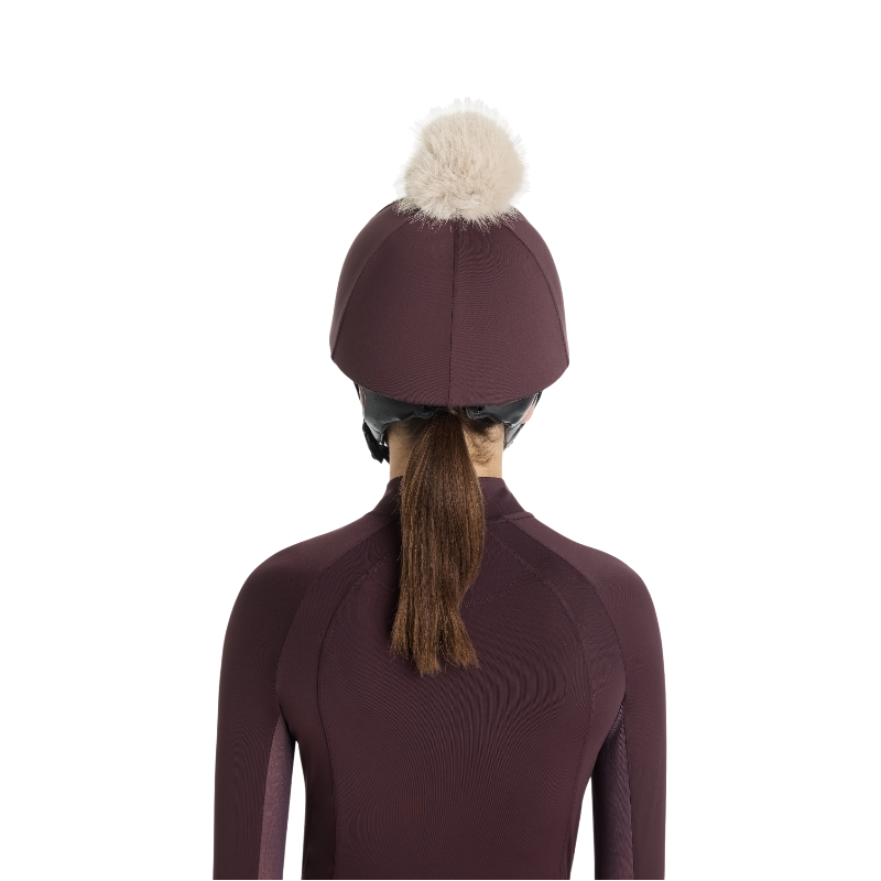 Lemieux - Removable pompom helmet toque Classic damson 
