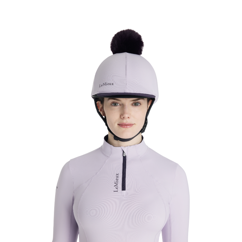 Lemieux - Removable pompom helmet toque Classic lilac 