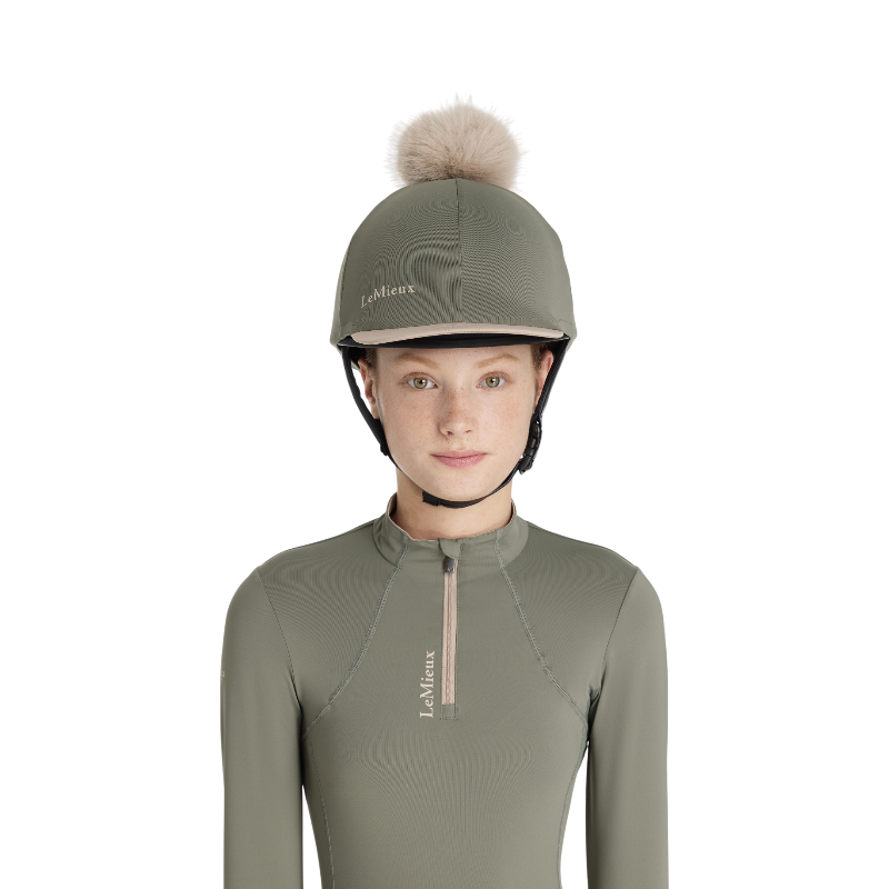 Lemieux - Classic rosemary removable pompom helmet hat 