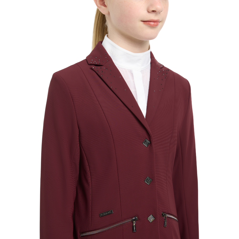 Lemieux - Junior Pro competition jacket for girls in burgundy 