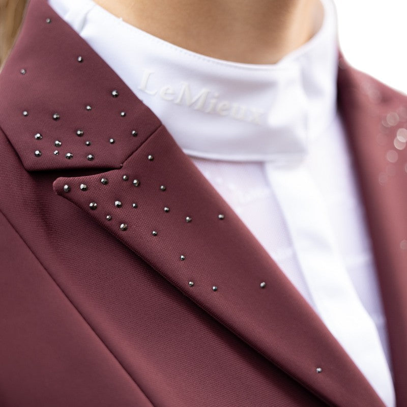 Lemieux - Junior Pro competition jacket for girls in burgundy 