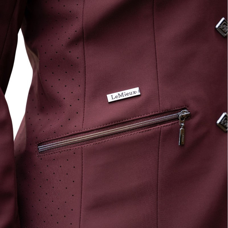 Lemieux - Junior Pro competition jacket for girls in burgundy 
