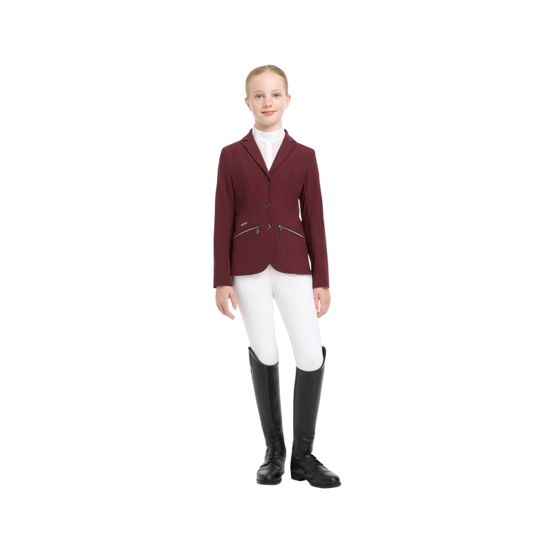 Lemieux - Junior Pro competition jacket for girls in burgundy 