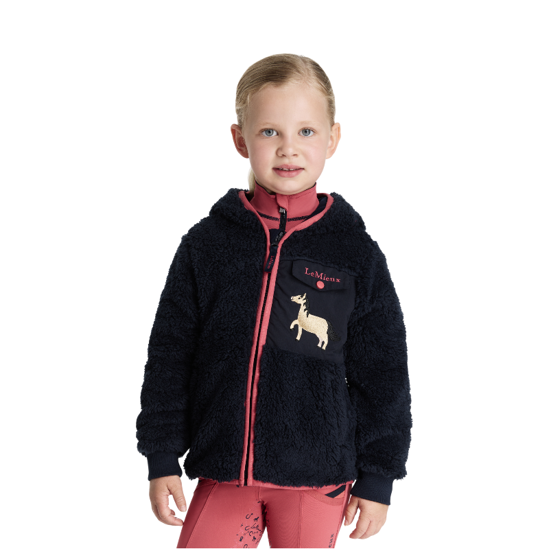 Lemieux - Mini Teagan Dream children's fleece jacket navy 
